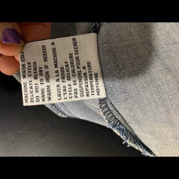 Laura Blue Denim embroidered Jacket Size 8 - Picture 11 of 16